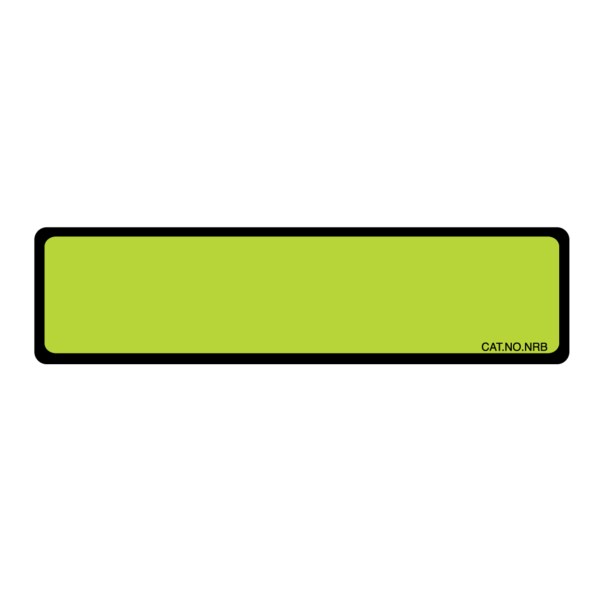 Blank Chart Labels 1-3/8" x 5-3/8" Chart w/Black